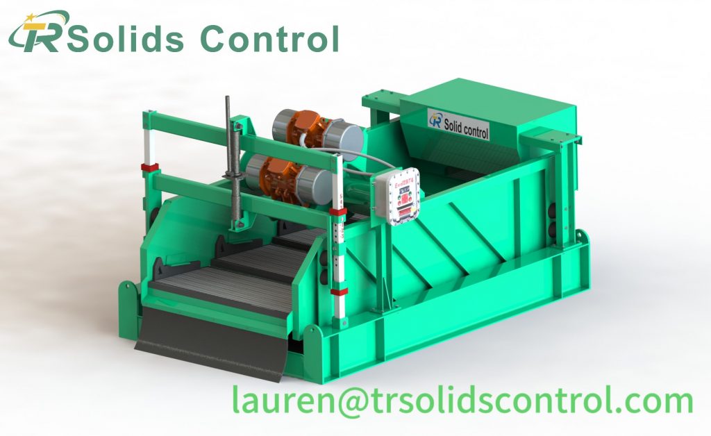Linear motion shale shaker for efficient drilling fluid solids separation