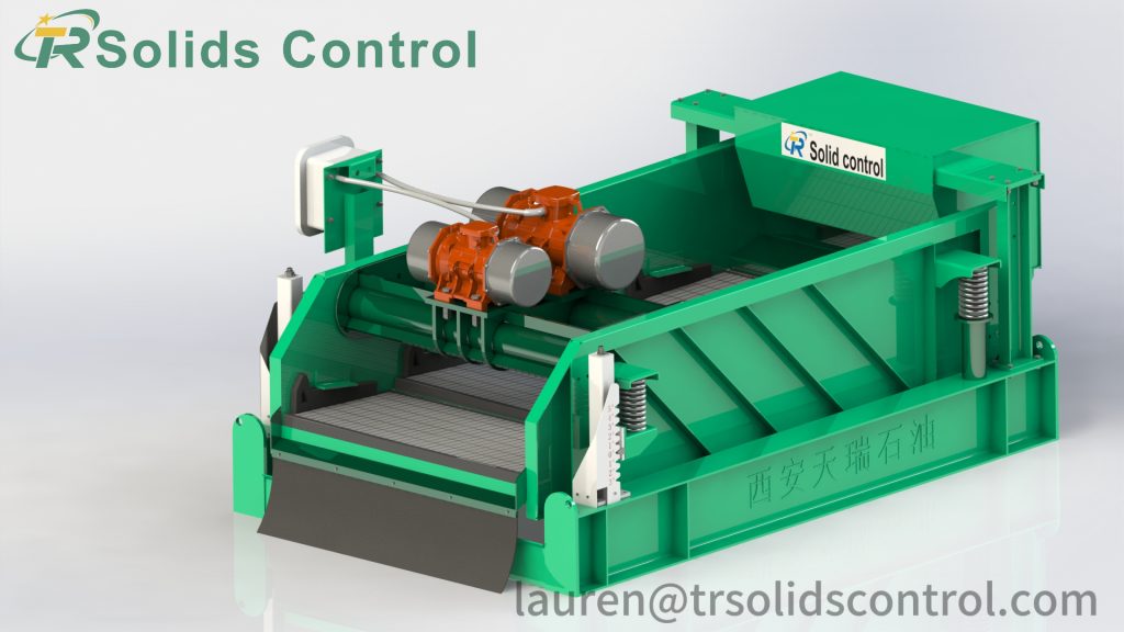 Elliptical shale shaker for effective drilling mud separation and solids control.